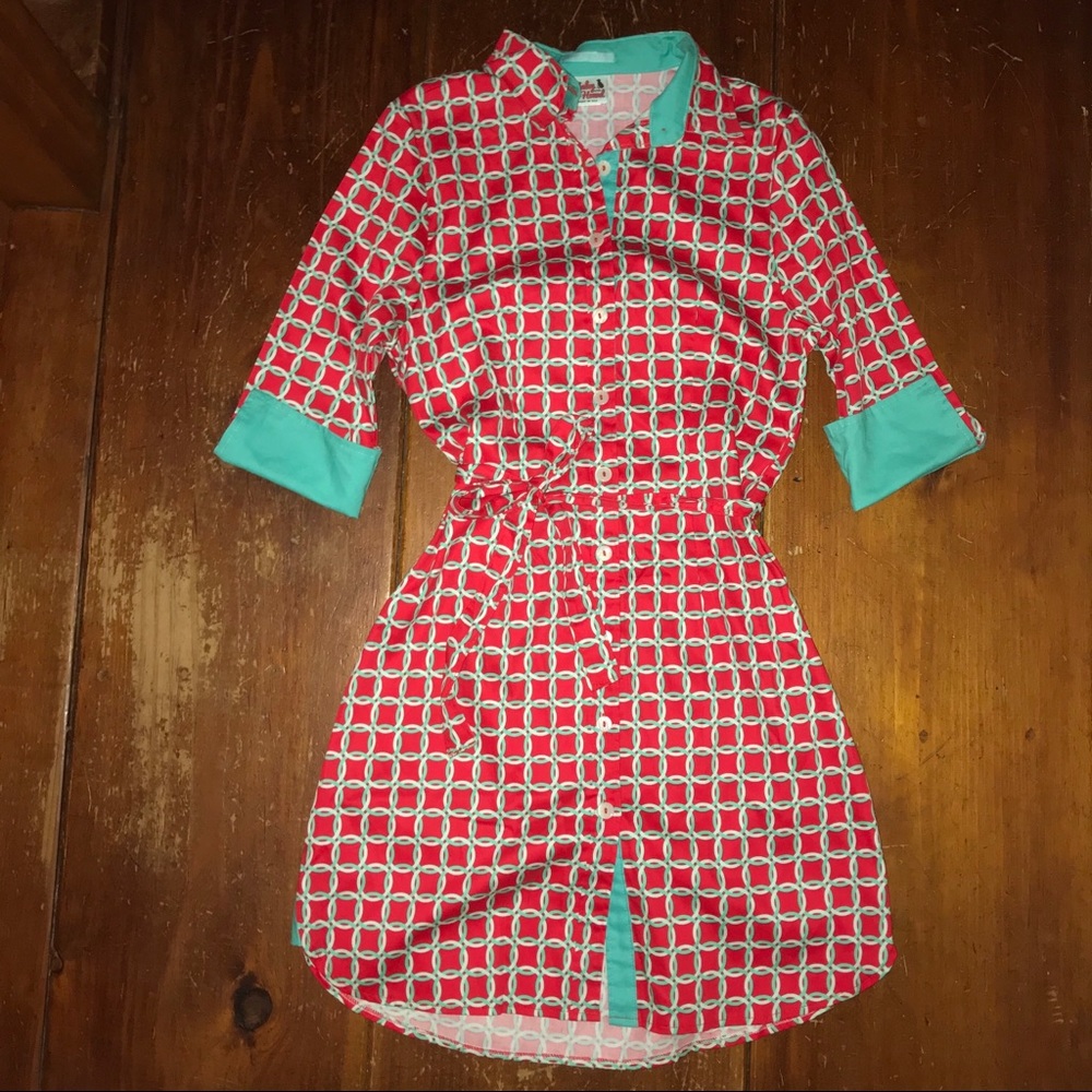 Haley and the Hound Madeline Tailored Shirtdress - Picture 2 of 13